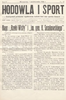 Hodowla i Sport : dwutygodnik poświęcony zagadnieniom hodowli koni oraz sportów konnych. 1928, nr 16