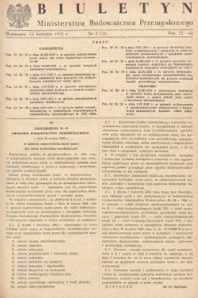 Biuletyn Ministerstwa Budownictwa Przemysłowego. 1952, nr 5