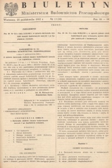 Biuletyn Ministerstwa Budownictwa Przemysłowego. 1952, nr 13