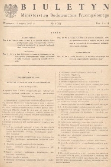 Biuletyn Ministerstwa Budownictwa Przemysłowego. 1953, nr 3
