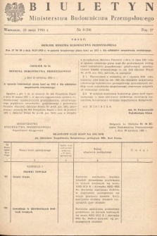 Biuletyn Ministerstwa Budownictwa Przemysłowego. 1953, nr 8