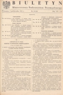Biuletyn Ministerstwa Budownictwa Przemysłowego. 1953, nr 18