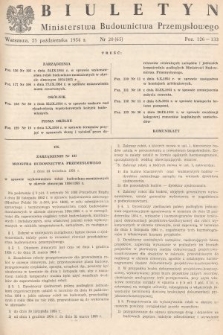 Biuletyn Ministerstwa Budownictwa Przemysłowego. 1954, nr 20