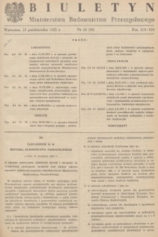 Biuletyn Ministerstwa Budownictwa Przemysłowego. 1955, nr 18