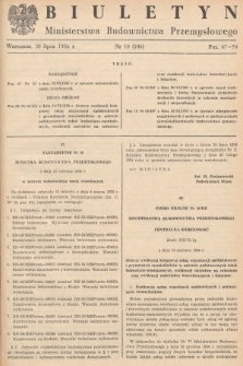 Biuletyn Ministerstwa Budownictwa Przemysłowego. 1956, nr 10