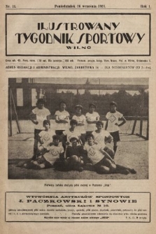 Ilustrowany Tygodnik Sportowy. 1921, nr 11