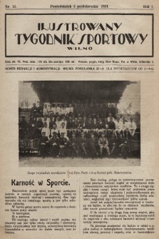 Ilustrowany Tygodnik Sportowy. 1921, nr 12