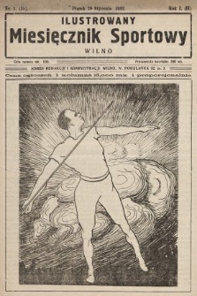 Ilustrowany Tygodnik Sportowy. 1922, nr 1