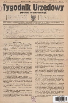 Tygodnik Urzędowy Powiatu Nieszawskiego. 1926, nr 1