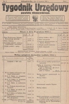 Tygodnik Urzędowy Powiatu Nieszawskiego. 1926, nr 3