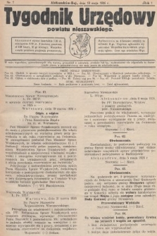 Tygodnik Urzędowy Powiatu Nieszawskiego. 1926, nr 7