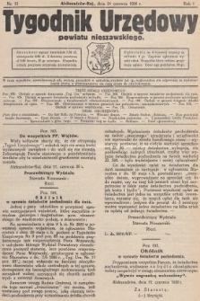 Tygodnik Urzędowy Powiatu Nieszawskiego. 1926, nr 13