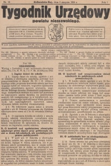 Tygodnik Urzędowy Powiatu Nieszawskiego. 1926, nr 19