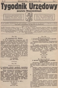 Tygodnik Urzędowy Powiatu Nieszawskiego. 1926, nr 27