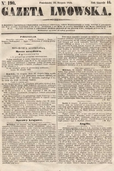 Gazeta Lwowska. 1854, nr 190