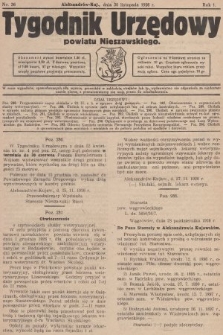 Tygodnik Urzędowy Powiatu Nieszawskiego. 1926, nr 36