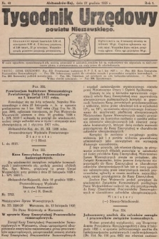 Tygodnik Urzędowy Powiatu Nieszawskiego. 1926, nr 40