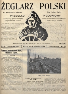 Żeglarz Polski : przegląd tygodniowy poświęcony sprawom żeglugi morskiej i rzecznej ze szczególnem uwzględnieniem potrzeb i zadań żeglugi polskiej. 1926, nr 40