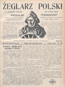 Żeglarz Polski : przegląd tygodniowy poświęcony sprawom żeglugi morskiej i rzecznej ze szczególnem uwzględnieniem potrzeb i zadań żeglugi polskiej. 1927, nr 14-15