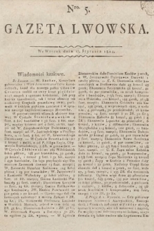 Gazeta Lwowska. 1814, nr 5