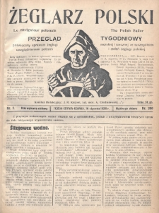 Żeglarz Polski : przegląd tygodniowy poświęcony sprawom żeglugi morskiej i rzecznej ze szczególnem uwzględnieniem potrzeb i zadań żeglugi polskiej. 1928, nr 2