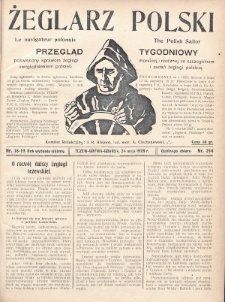 Żeglarz Polski : przegląd tygodniowy poświęcony sprawom żeglugi morskiej i rzecznej ze szczególnem uwzględnieniem potrzeb i zadań żeglugi polskiej. 1928, nr 18-19