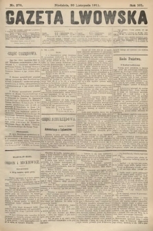 Gazeta Lwowska. 1911, nr 270
