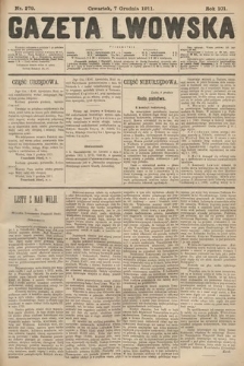 Gazeta Lwowska. 1911, nr 279