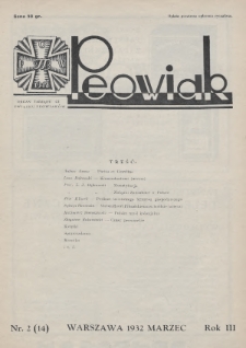 Peowiak : organ Zarządu Gł. Związku Peowiaków. 1932, nr 2