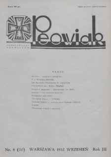 Peowiak : organ Związku Peowiaków. 1932, nr 8