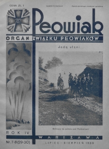 Peowiak : organ Związku Peowiaków. 1933, nr 7-8