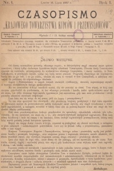 Czasopismo Krajowego Towarzystwa Kupców i Przemysłowców. 1887, nr 1