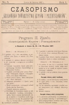 Czasopismo Krajowego Towarzystwa Kupców i Przemysłowców. 1887, nr 3