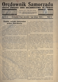 Orędownik Samorządu : organ Związku Gmin Województwa Śląskiego. 1926, nr 2-3