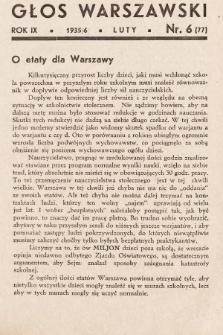 Głos Warszawski. R. 9, 1936, nr 6