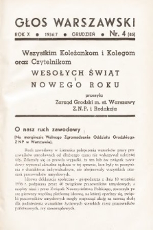 Głos Warszawski. R. 10, 1936, nr 4