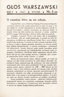 Głos Warszawski. R. 10, 1937, nr 5