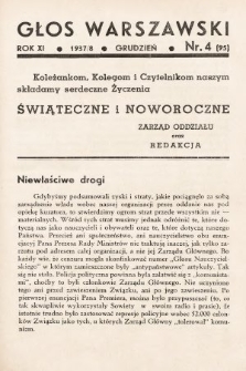 Głos Warszawski. R. 11, 1937, nr 4