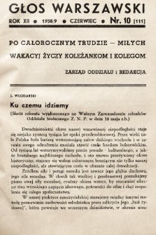 Głos Warszawski. R. 12, 1939, nr 10