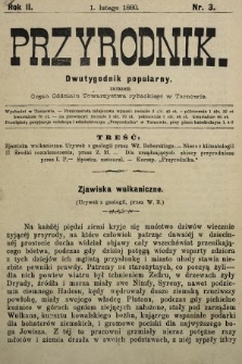 Przyrodnik : dwutygodnik popularny zarazem organ Oddziału Towarzystwa rybackiego w Tarnowie. R. 2, 1880, nr 3