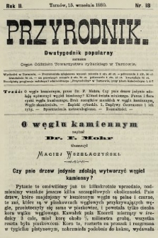 Przyrodnik : dwutygodnik popularny zarazem organ Oddziału Towarzystwa rybackiego w Tarnowie. R. 2, 1880, nr 18