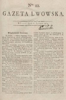 Gazeta Lwowska. 1814, nr 12