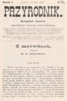 Przyrodnik : dwutygodnik popularny poświęcony naukom przyrodniczym . R. 5, 1884, nr 11