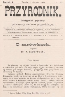 Przyrodnik : dwutygodnik popularny poświęcony naukom przyrodniczym . R. 5, 1884, nr 12