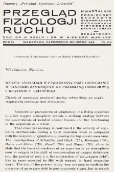 Przegląd Fizjologji Ruchu : kwartalnik poświęcony naukowym zagadnieniom wychowania fizycznego sportu i pracy. R. 4, 1932, nr 3-4