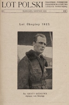 Lot Polski : czasopismo poświęcone zagadnieniom lotnictwa i żeglugi powietrznej. R. 1, 1923, nr 3