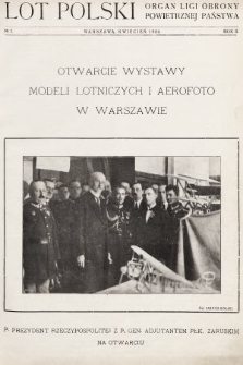 Lot Polski : organ Ligi Obrony Powietrznej Państwa. R. 2, 1924, nr 7
