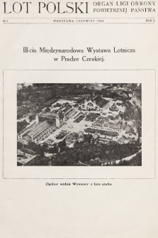 Lot Polski : organ Ligi Obrony Powietrznej Państwa. R. 2, 1924, nr 9