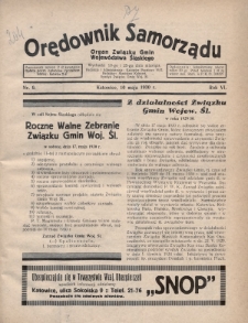 Orędownik Samorządu : organ Związku Gmin Województwa Śląskiego. 1930, nr 9