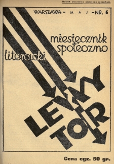 Lewy Tor : miesięcznik społeczno-literacki. 1935, nr 6